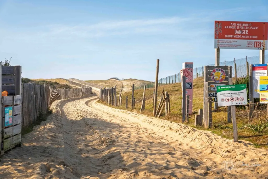Debut de la dune plage de la pointe